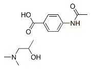 对乙酰氨基苯甲酸.1-二甲基氨基-2-丙醇复合盐